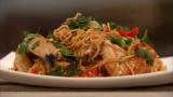 Chilli crab with egg noodles