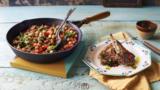 Griddled lamb chops with inzimino