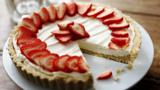 Strawberry mascarpone tart