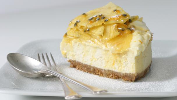 Baked lime cheesecake