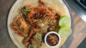 Indian deep-fried soft-shell crab with lime pickle