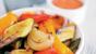Vegetables with red pepper rouille 