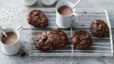 Triple chocolate buckwheat cookies