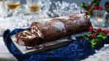Chocolate and chestnut Christmas log