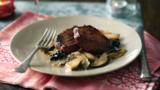 Fillet of venison and wild mushroom sauce