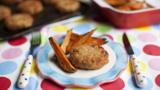 Fish cakes with sweet potato fries