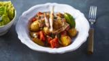 Pot-roast turkey drumstick