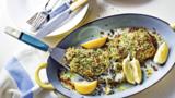 Roast cod with a lemon, garlic and parsley crust