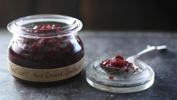 Beetroot and ginger chutney