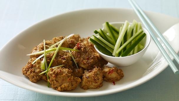 Chicken with satay sauce