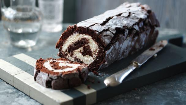 Chocolate roulade 