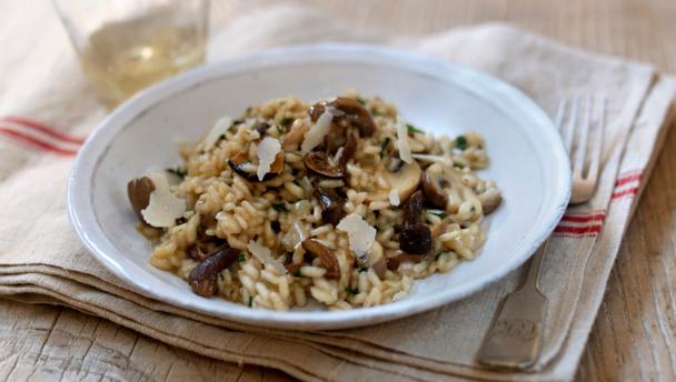 Really easy mushroom risotto