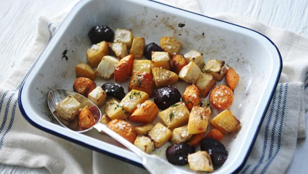 Roast root vegetables