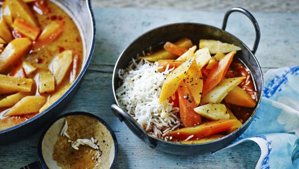 Root vegetable Thai curry