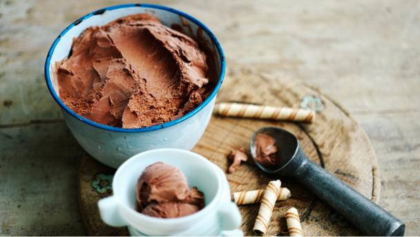 Super-rich chocolate ice cream