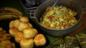 Saltfish and ackee with fried dumplings