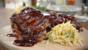 Barbecue baby back ribs with celeriac slaw