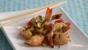 Chargrilled sweet and sour prawns