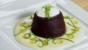 Chocolate fondant puddings with lime syrup and coconut custard
