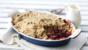 Crunchy apple and blackberry crumble