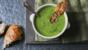 Pea and pancetta soup 