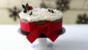 Christmas cake with pecan marzipan and brandy butter icing
