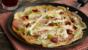 Savoury pancakes with ham and cheese